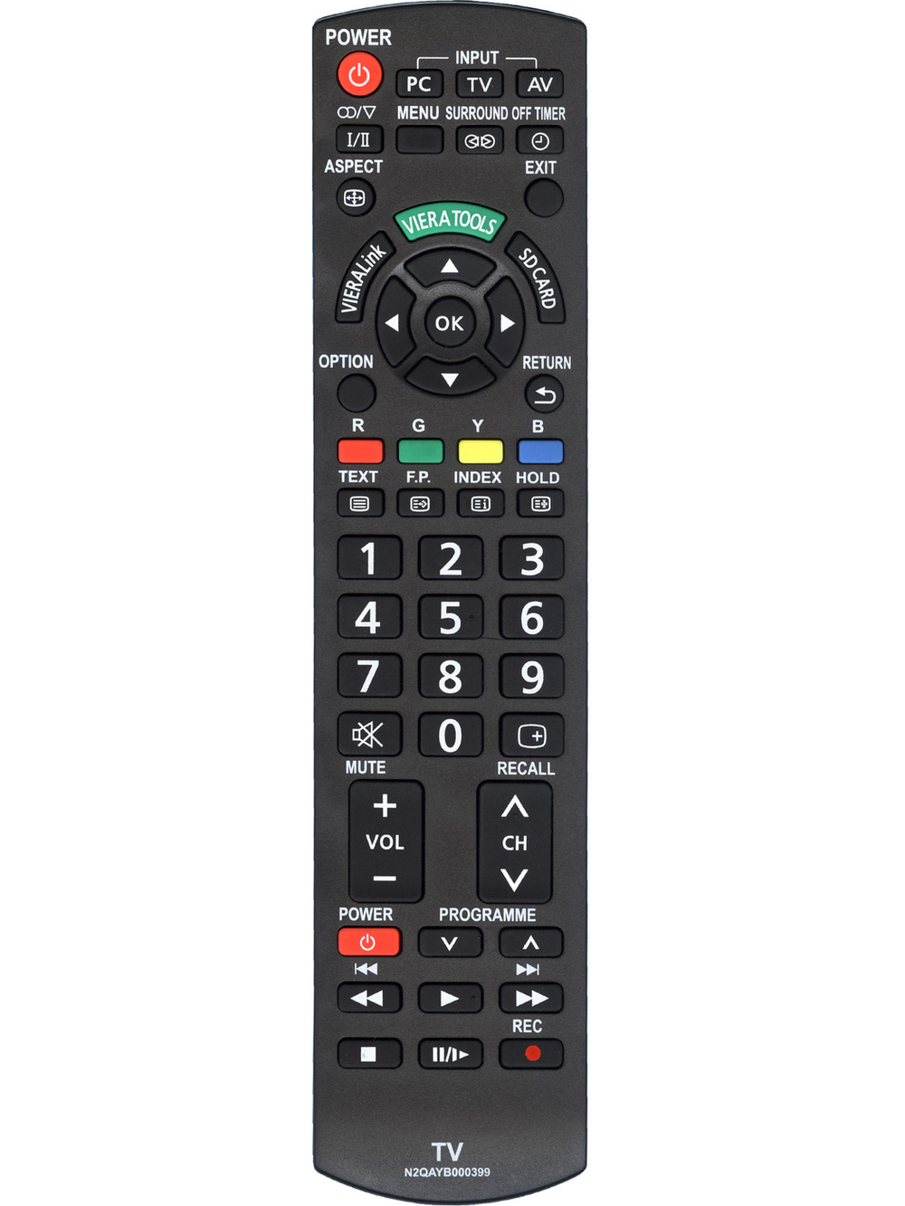 Пульт для телевизора Panasonic N2QAYB000399 (N2QAYB000370)