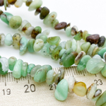 Хризопраз бусины, крошка 3-7 мм, цена за нить 38 см