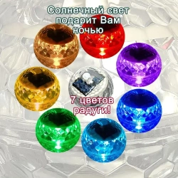 Светильник плавающий Шар на солнечной батарее.