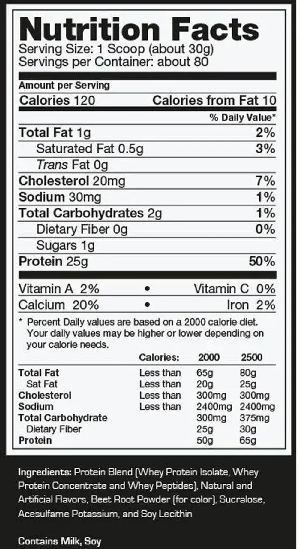 Ultimate Nutrition Prostar 100% Whey Protein 2.39 kg , Концентрат сывороточного протеина