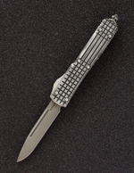 Автоматический складной нож SteelBro Ultratech S/E Delta Frag Cerakote Metal Black VG-10 121D-10BKSTCS (черный-металлик)