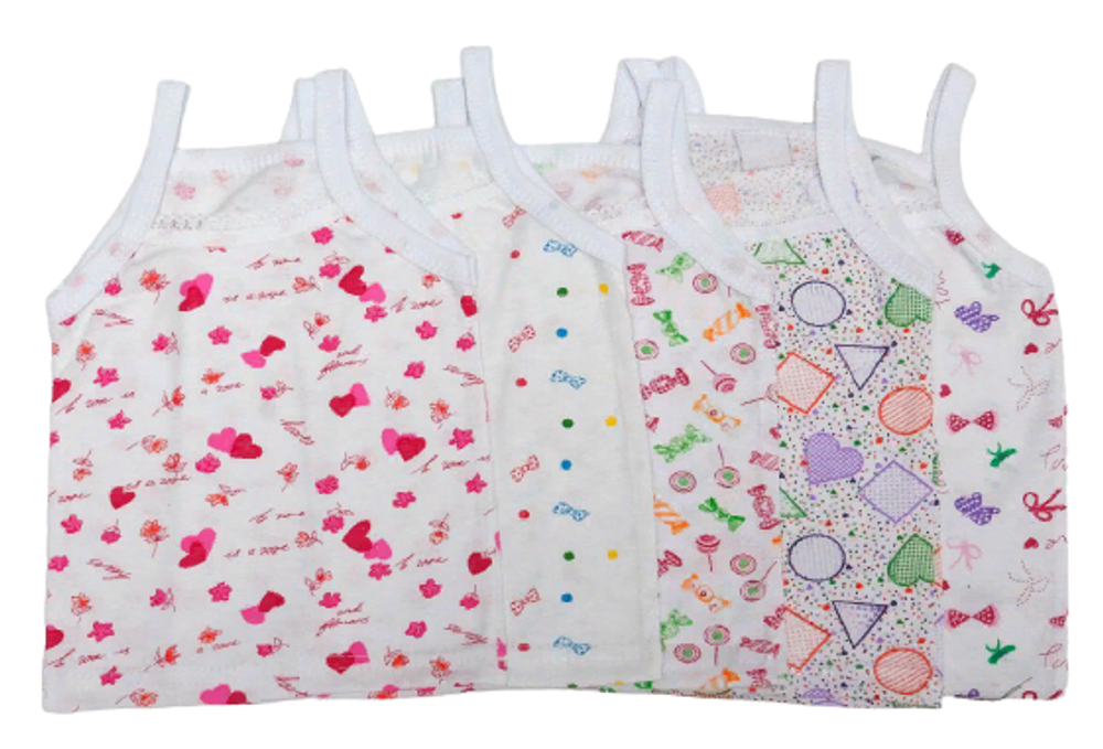 Майка для девочек р.32, на бретельках, цв. (AMOTEKS)