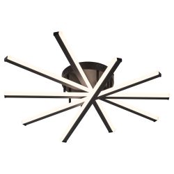Светильник потолочный светодиодный Rivoli Aurora 6181-201 LED 110 Вт 3000-6000К чёрный с пультом | Rivoli