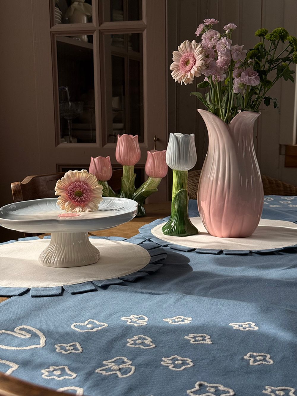 Дорожка на стол Незабудки из коллекции Ethnic, 45х150 см