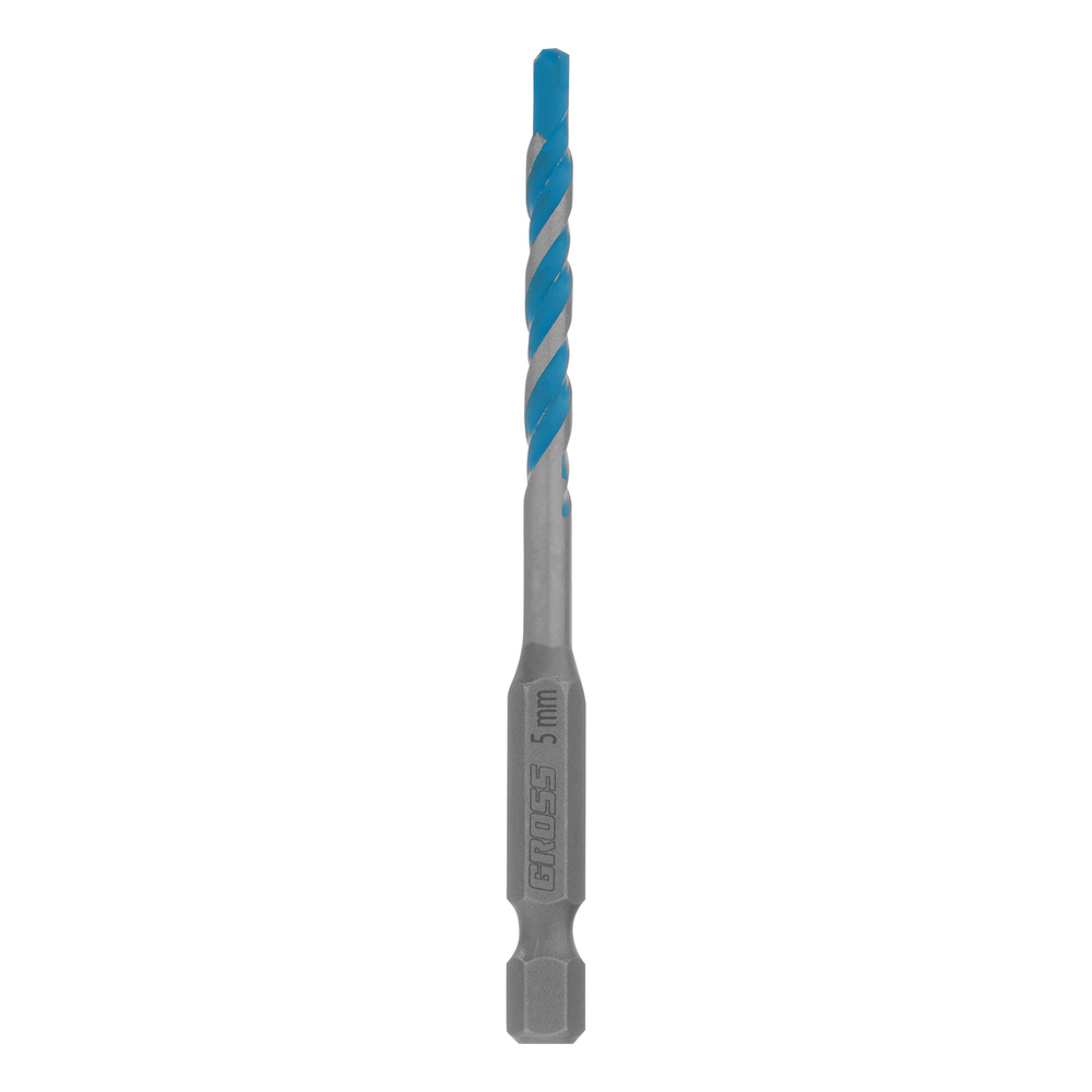 Сверло универсальное, Multipurpose PRO, 6-гр. хвостовик, 5мм Gross