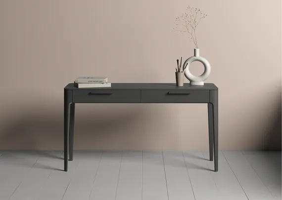 Консоль Type oak 2 ящика ширина 140 см (черный)