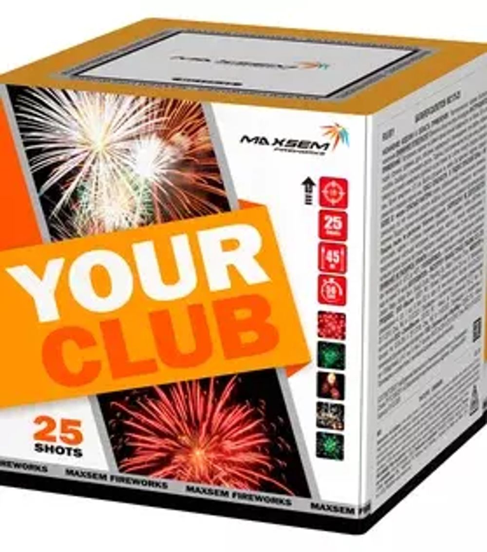 Батарея салютов "YOUR CLUB"   1,75"/25 залпов