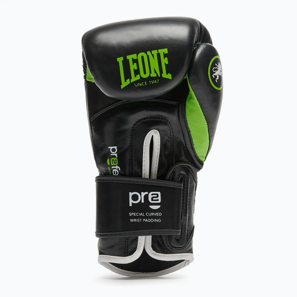 Боксёрские перчатки LEONE 1947 Professional 2 black/green