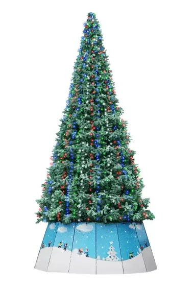 Уличная искусственная елка Альпийская изумрудная 6 м., ствольная, ПВХ, Green Trees (GT6APVCBL)