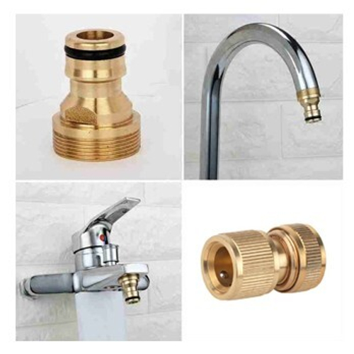 Комплект быстросъёмов металлических на смеситель или кран (Папа/Мама)