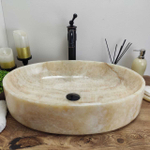 Раковина из оникса Oval Yellow Big OY-60808 60*40*14
