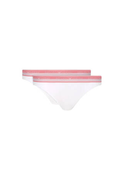 Трусики-бразилианки 2 шт. Emporio Armani - белый(163337 4R227)