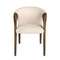 Стул Angel Cerda 5151, кремовый бархат, орех