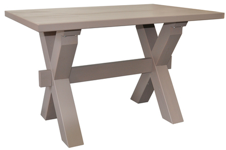 Стол обеденный Акадия 160 см, серый