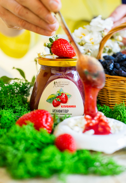 Конфитюр из клубники с сиропом топинамбура, 280 г