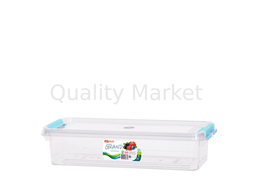 Контейнер с защ.д/хранен "Grand" прям 1,2л (27,9х11,8 h66,0см) прозр.(60)