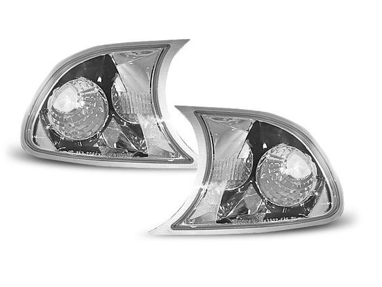 Поворотники Bmw 3 E46 chrome