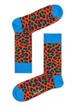 Носки унисекс Leopard Sock с леопардовыми пятнышками (Размер: 25) (Цвет: оранжевый)