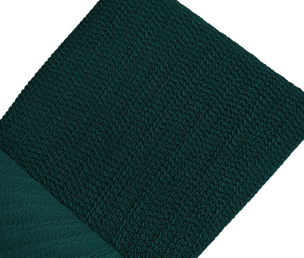 Чехол на стул без оборки Зигзаг, цвет Изумрудный