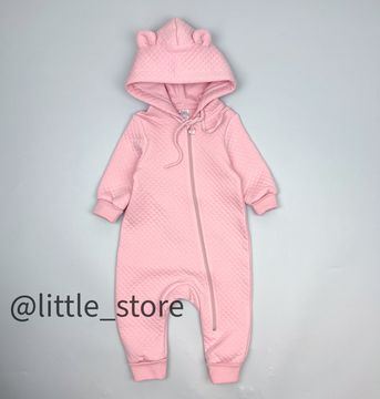 Комбинезон из капитония "Ежики" розовый жемчуг