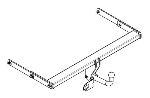 Фаркоп на SKODA SUPER B (2008-2013) (без электрики, паспорт/сертификат в комплекте) Автос.SK 06