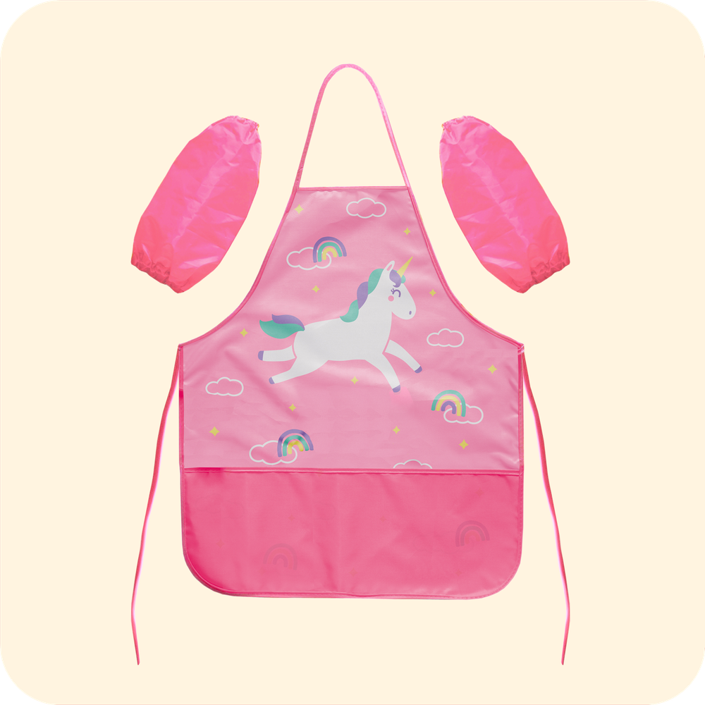 Фартук для творчества на завязках. Единорог