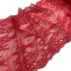 Кружево эластичное коралловое 20 см