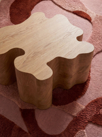 Стол журнальный "Пень" цельный