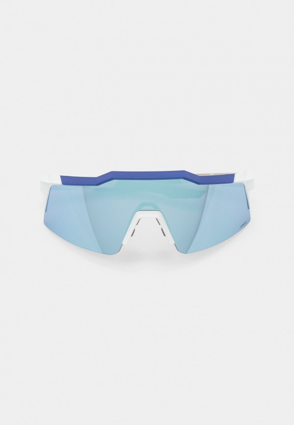 Спортивные очки с диоптриями 100% Speedcraft SL / Matte White Metallic Blue / HiPER Blue Multilayer Mirror Lens