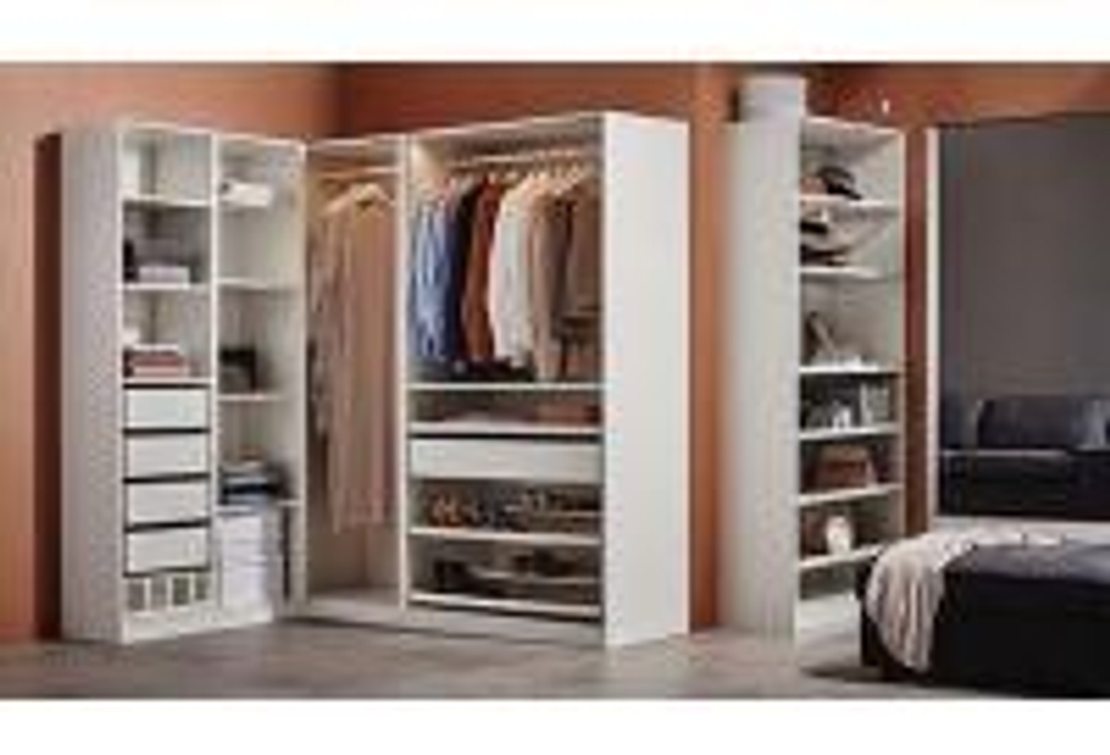 Распашной шкаф PAX FORSAND IKEA (белый)  150*50*260