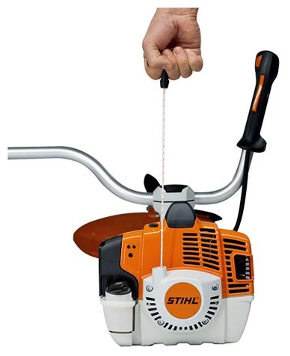 Триммер STIHL FS55 бензиновый, ширина скашивания 55см, полная комплектация с катушкой и ножом ОРИГИНАЛ