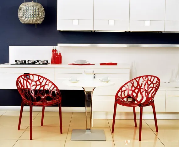 Стул Crystal прозрачный красный | Siesta Contract | Турция