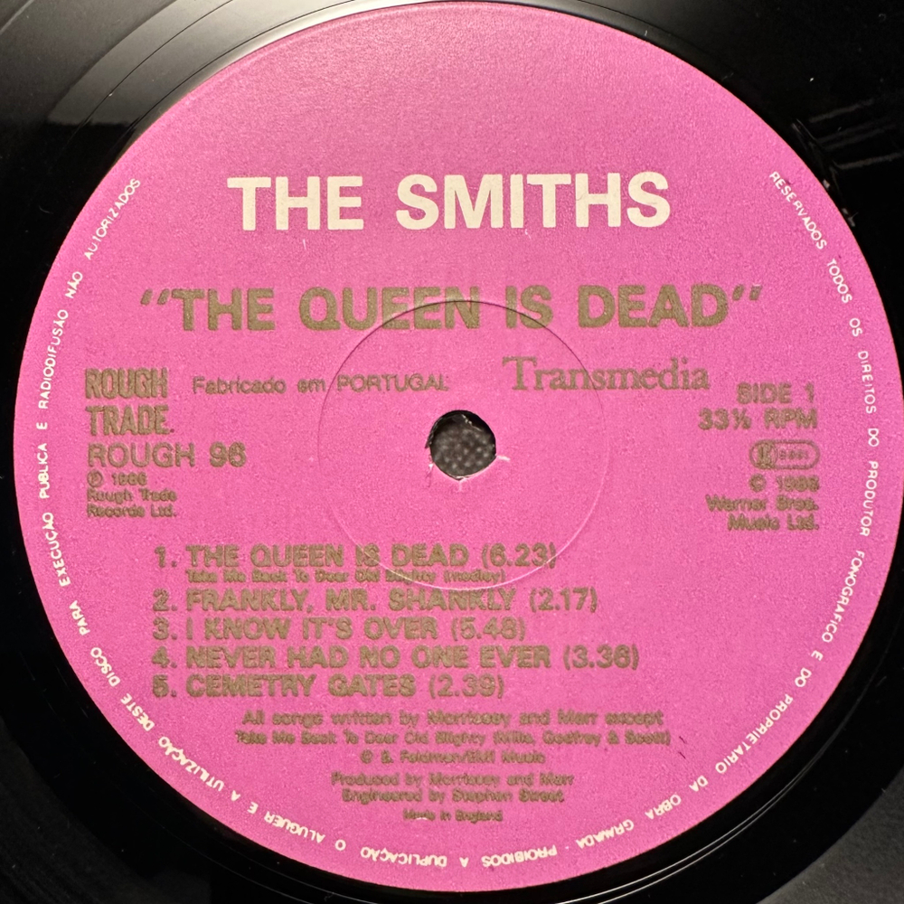The Smiths - The Queen Is Dead (Португалия 1986г.)