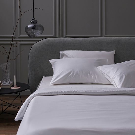 Набор наволочек из плотного сатина белого цвета из коллекции essential, 50х70 см
