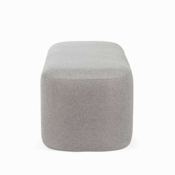 Пуф Pawai Low 120х38 см, светло-серый