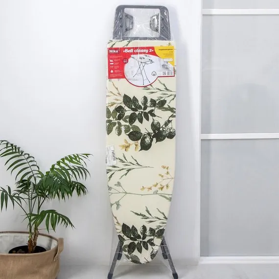Доска гладильная Nika «Белль Классик 2», 112×34,5 см, два положения высоты 70, 80 см, европодставка, МИКС