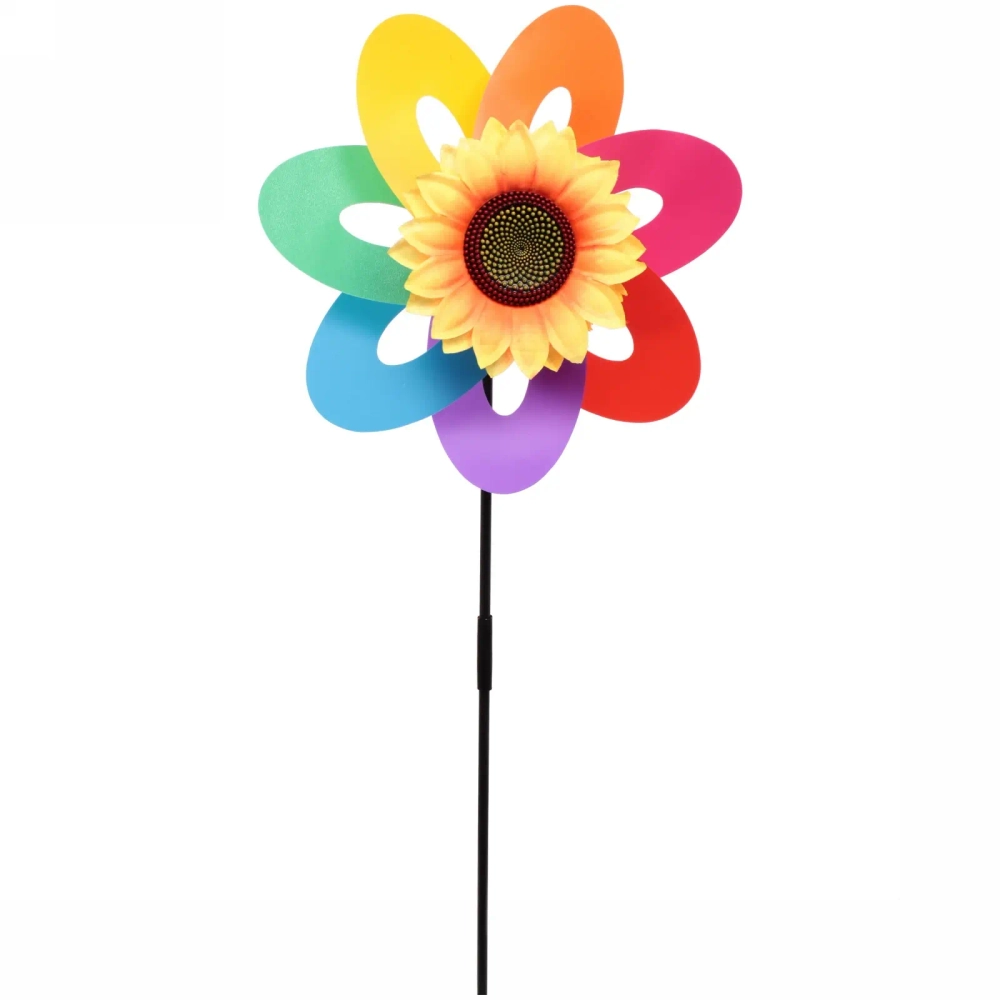 Ветрячок d-30 см «Яркий подсолнух» 66 см