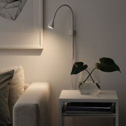 IKEA NÄVLINGE  (ИКЕА НÄВЛИНГЕ)  -  Светодиодный прожектор с кронштейном, настенный, белый