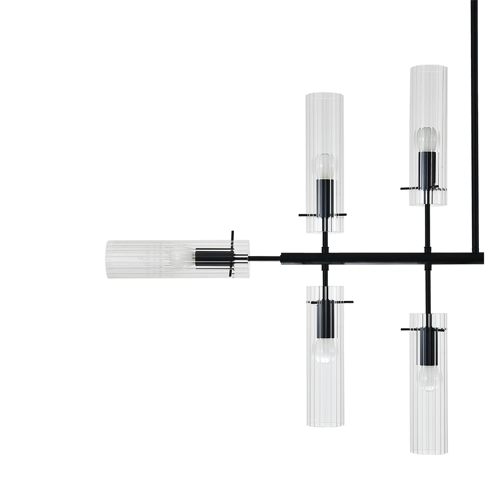 Люстра на штанге Indigo SAETTA 11053/12R Black V000566