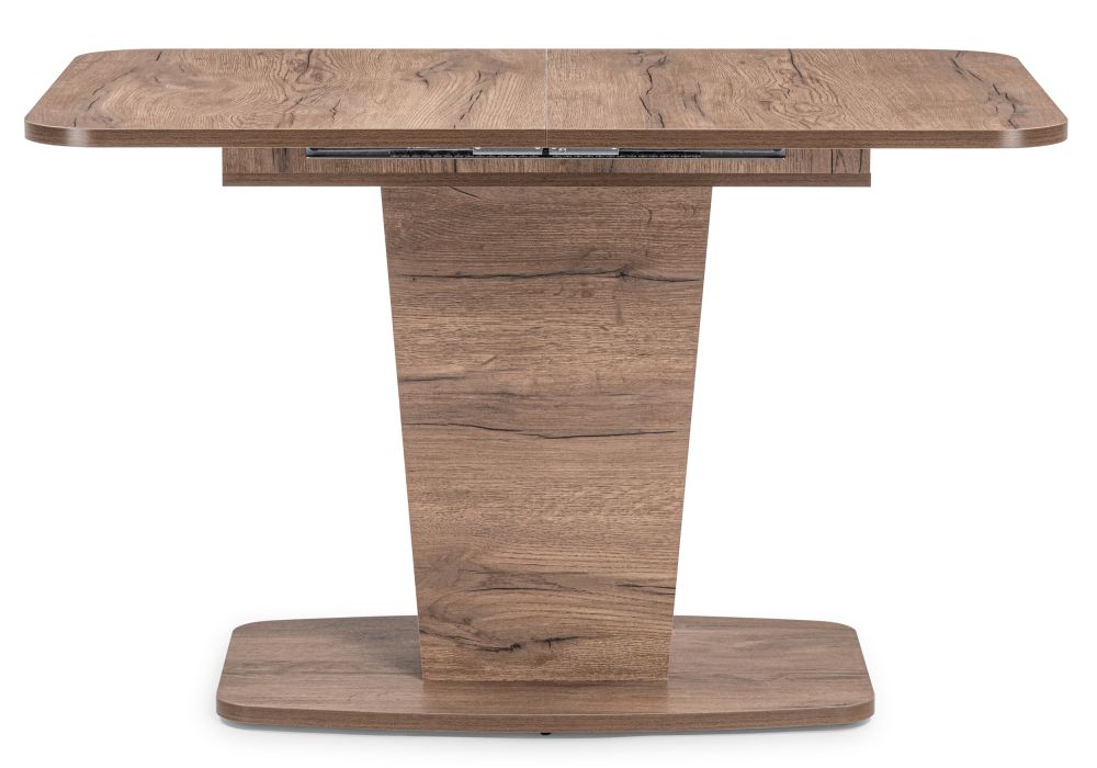 Стол на тумбе Токио-28 120(152)х75х75 дуб табачный / антрацит