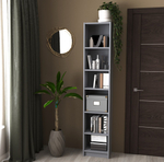 Cтеллаж Варма Стэнд 40, 39*198*28 см, серый