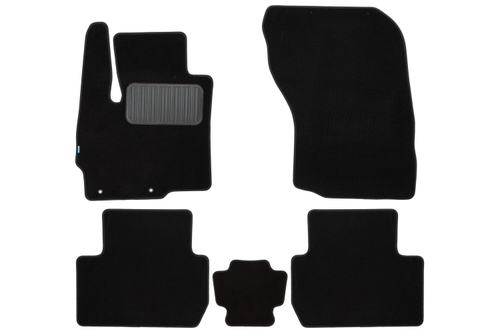 Коврики в салон для MITSUBISHI Outlander, 2012-2015, 2015-2018, 2018-, кроссовер, 5 шт. (текстиль) KLEVER05352922110KH