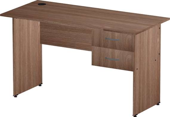 Стол письменный 2 ящика Стандарт-Pro ясень шимо темный