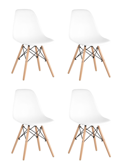 Стул Eames DSW белый x4