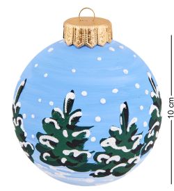 Элита НФШ-1688 Ел.украшение Шар «Снегурочка с козликом» 100 мм