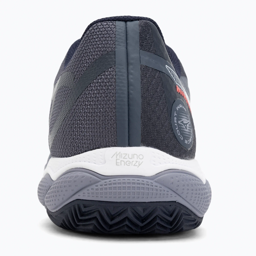 Теннисные кроссовки Mizuno Wave Enforce Court CC odyssey gray/white/blue granite