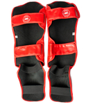 Защита голени и стопы BoyBo KNOCK OUT, IK-34 (одобрено ФКР), красный