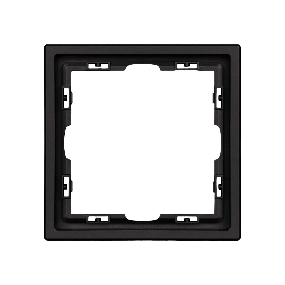 Рамка пластиковая FRM-NOBE-SFPL-1-BK (Arlight, Черный оникс) 054212