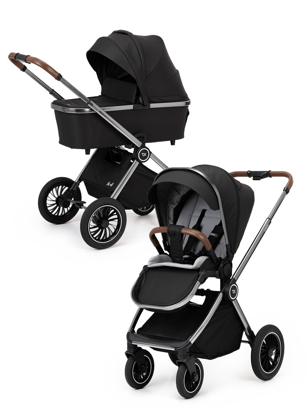 Детская коляска 2 в 1 Tomix Eclipse HP-621A Black