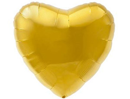 Р Сердце Металлик золото